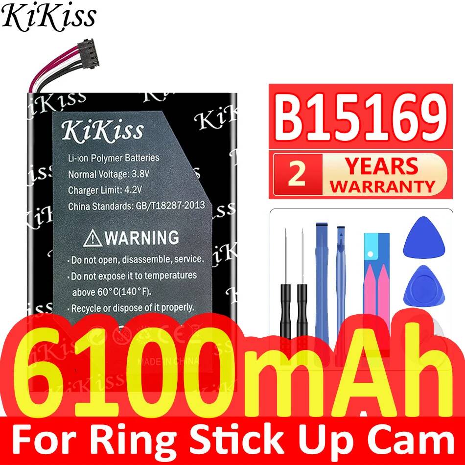 Home Security Ring Camera - Baterai Kamera Pengintai 6100mAh Tahan Lama
