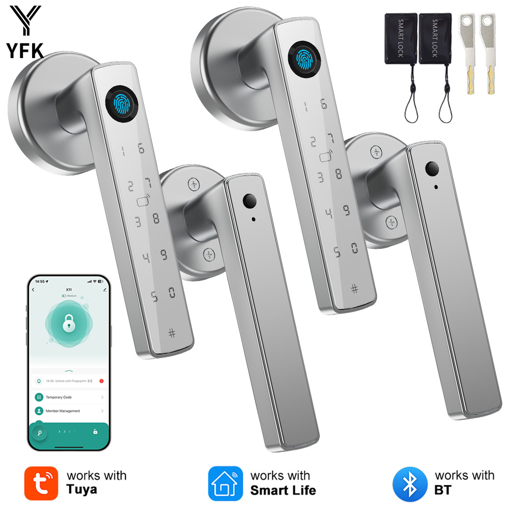 Home Security Options - Kunci Pintu Sidik Jari YFK Tuya,
