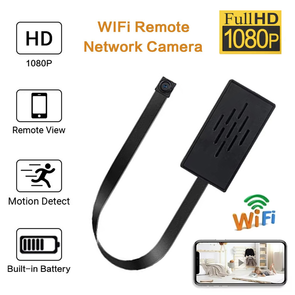 Home Security Hidden Cameras - Kamera WiFi DIY Nirkabel Mini HD-1080P
