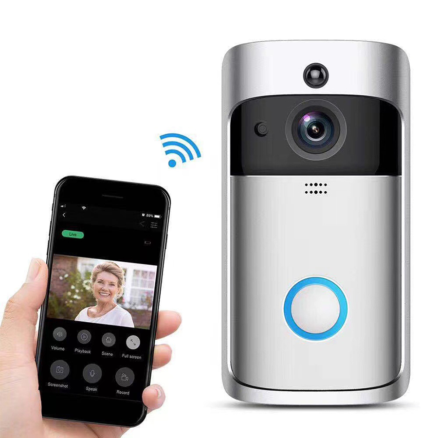 Home Security Ring Camera - Bel Pintu Video Interkom Kamera HD