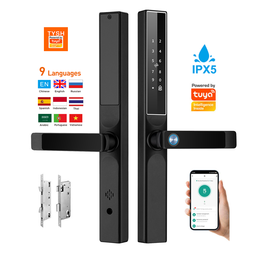 Home Security Keypad - Kunci Pintu Sidik Jari Aplikasi Tuya,