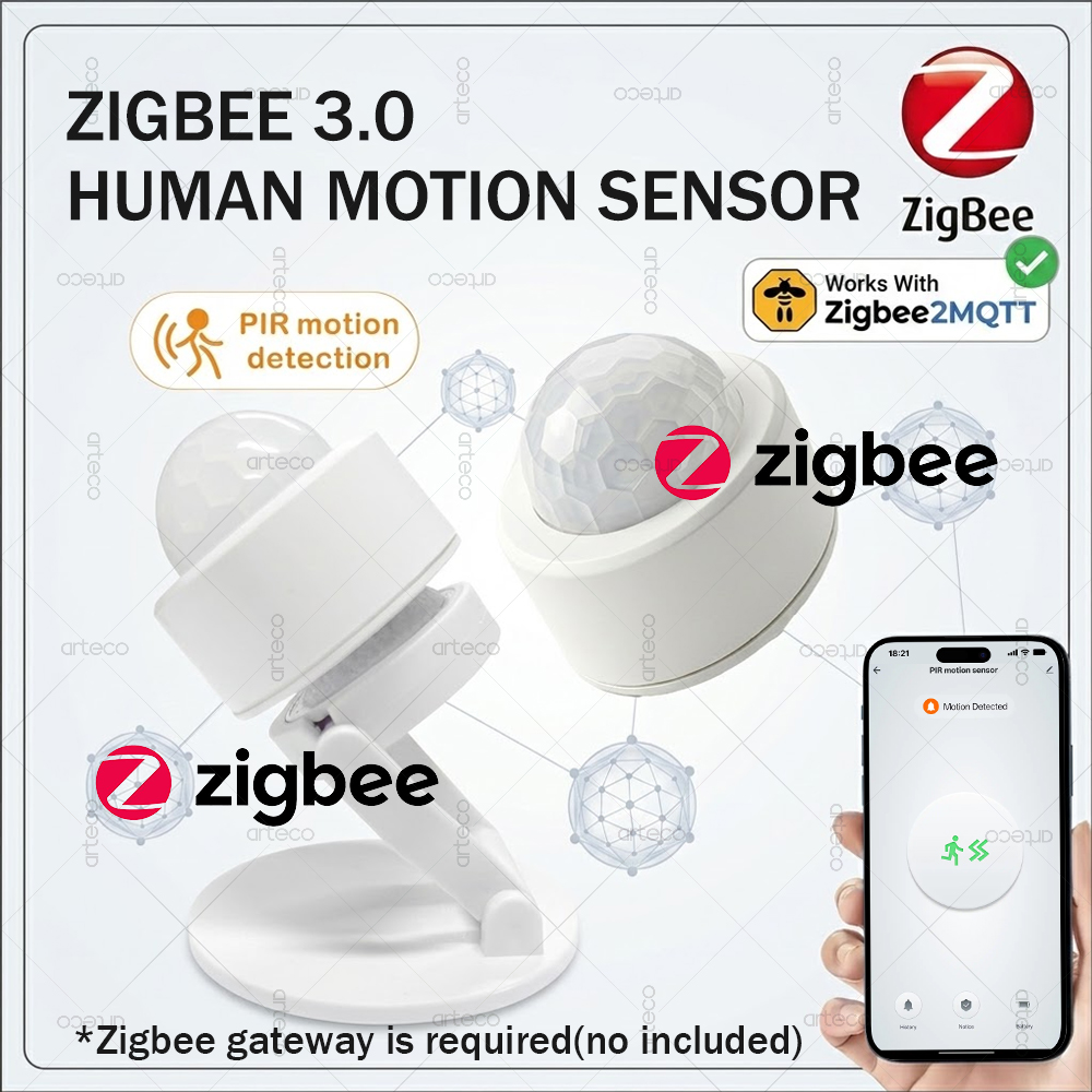 Home Security Alarm - Zigbee 3.0 Sensor Gerak PIR Mini