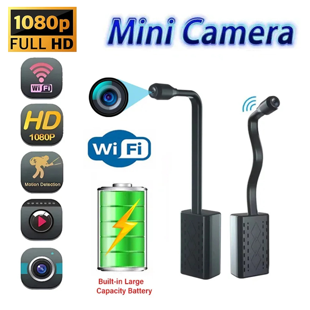 Home Security Hidden Cameras - Kamera Mini HD 1080P, alat perekam