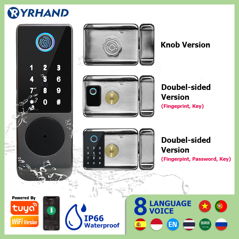 Home Security Keypad - Tuya Kunci Pintar Tahan Air Wifi