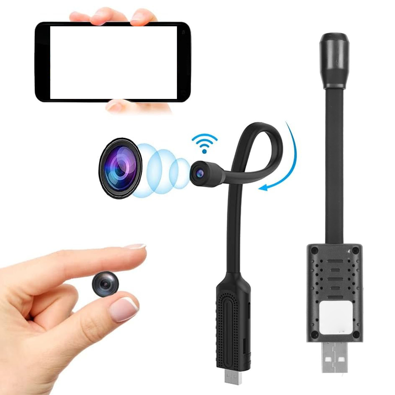 Kamera keamanan Mini WiFi USB, - Home Security Hidden Cameras ulasan dan harga