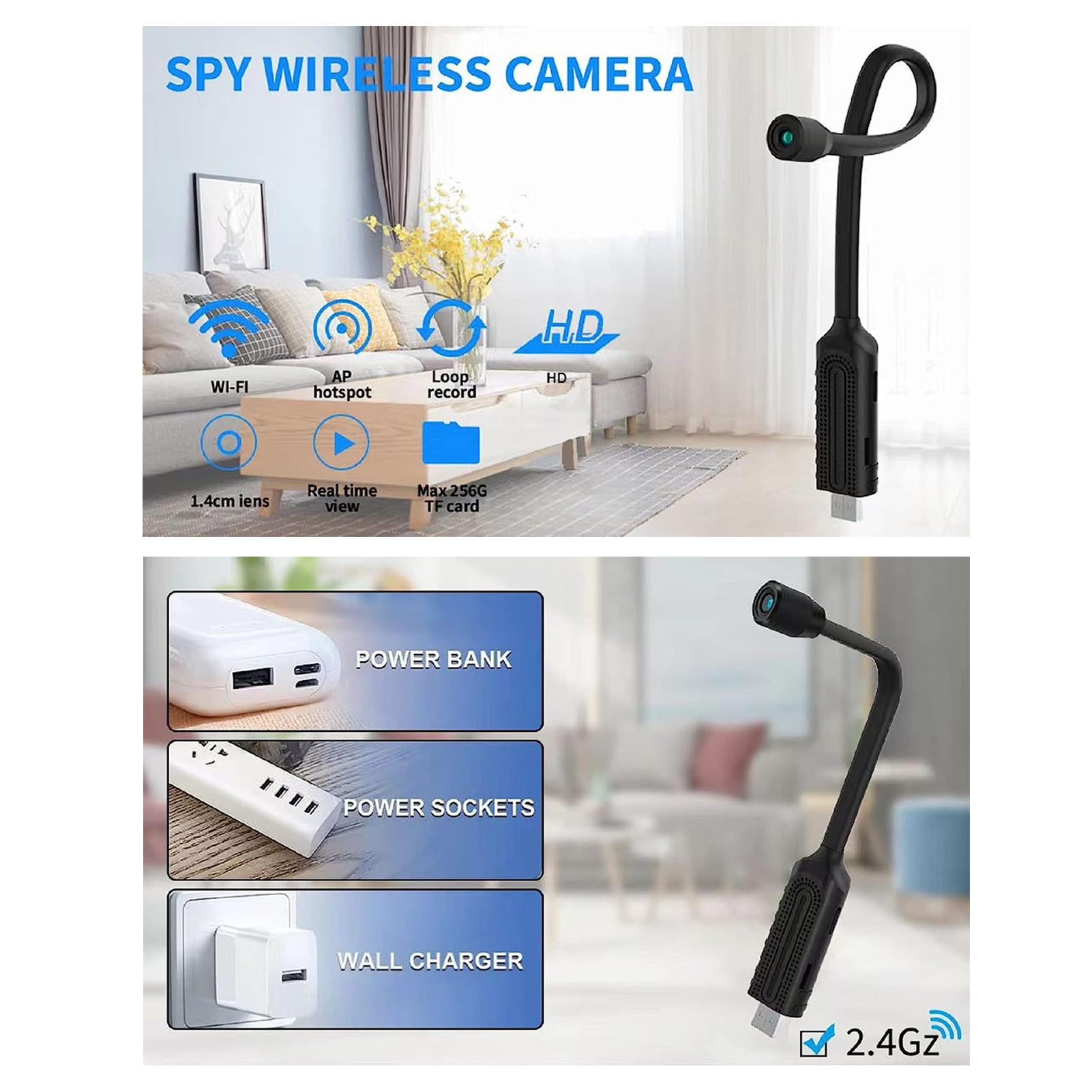 Kamera keamanan Mini WiFi USB, - Home Security Hidden Cameras ulasan dan harga