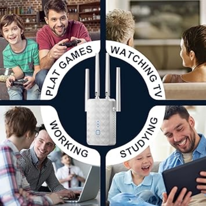 1200Mbps Dual Band WiFi Repeat - Home Security Wireless ulasan dan harga