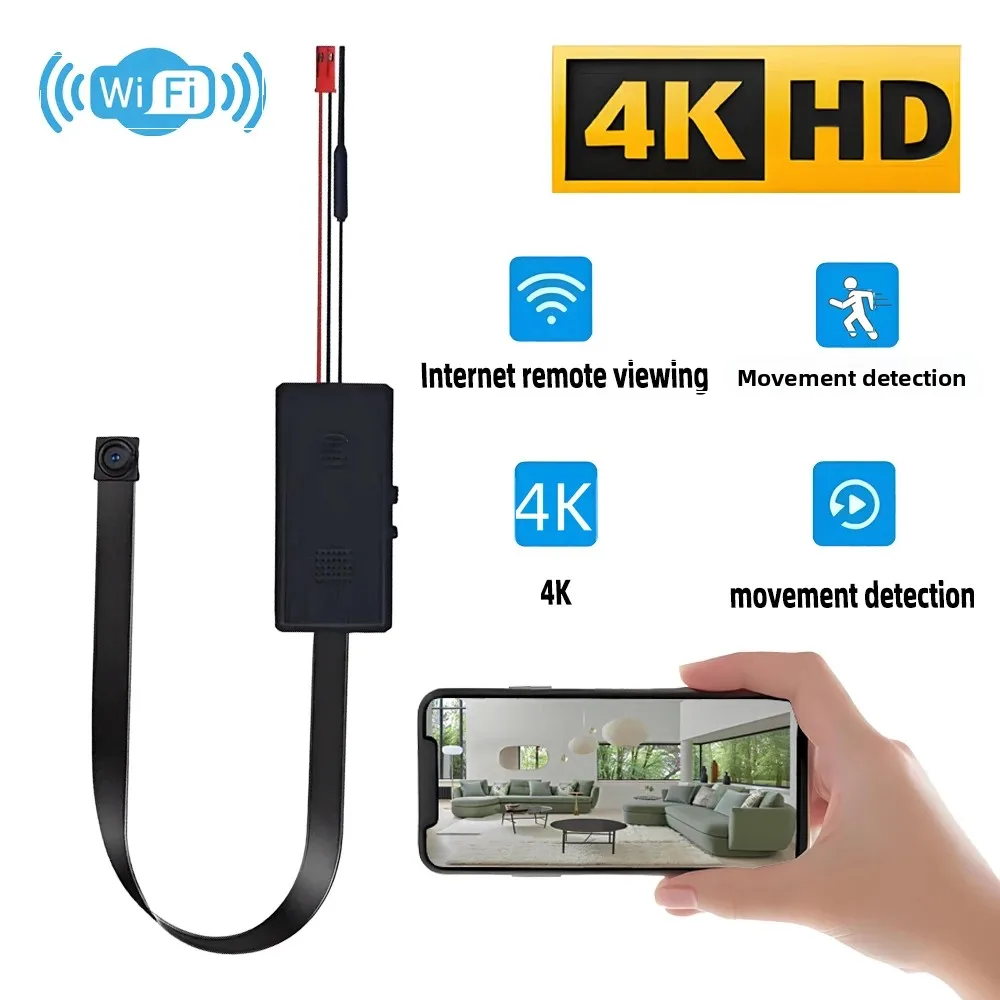 Kamera WiFi Mini Baru 4K HD, M - Home Security Hidden Cameras ulasan dan harga
