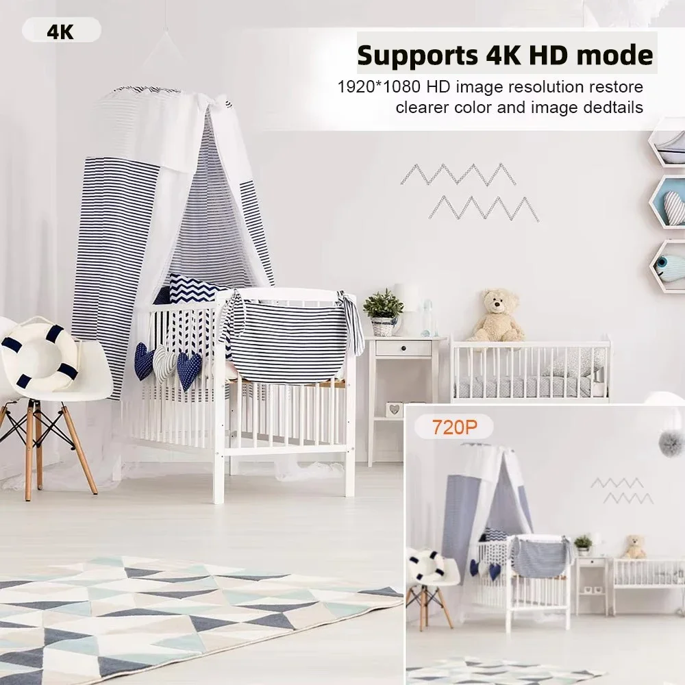 Kamera WiFi Mini Baru 4K HD, M - Home Security Hidden Cameras ulasan dan harga