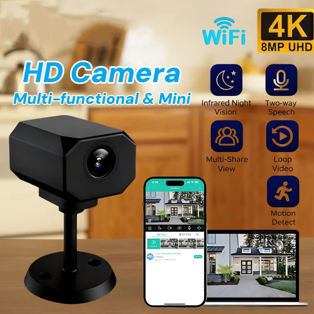 Kamera Keamanan WiFi 4K HD unt - Home Security Wireless ulasan dan harga