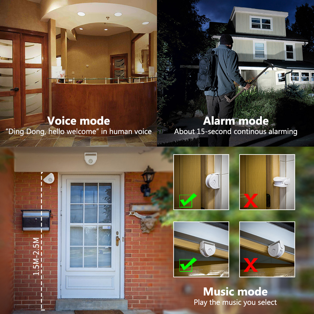 Bel Pintu Lonceng Inframerah N - Home Security Options ulasan dan harga