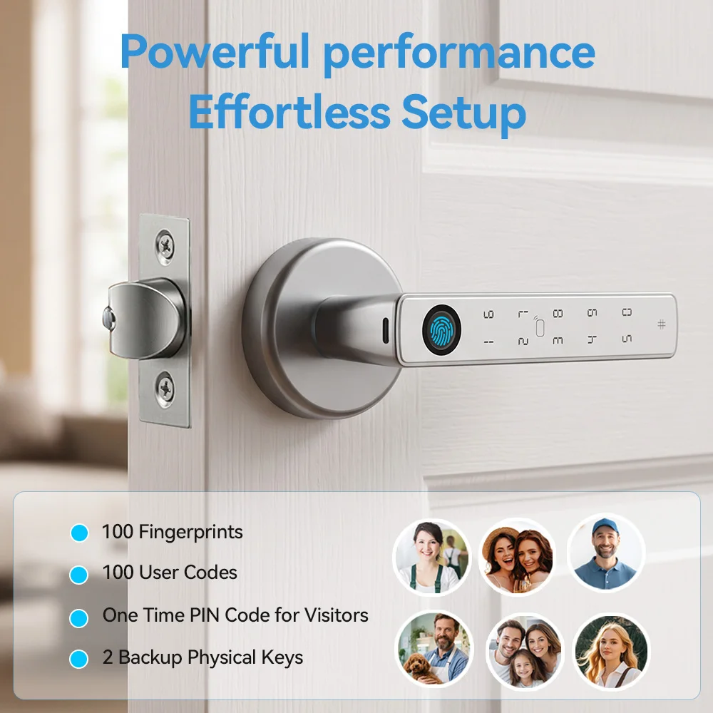 Kunci Pintu Sidik Jari YFK Tuy - Home Security Options ulasan dan harga