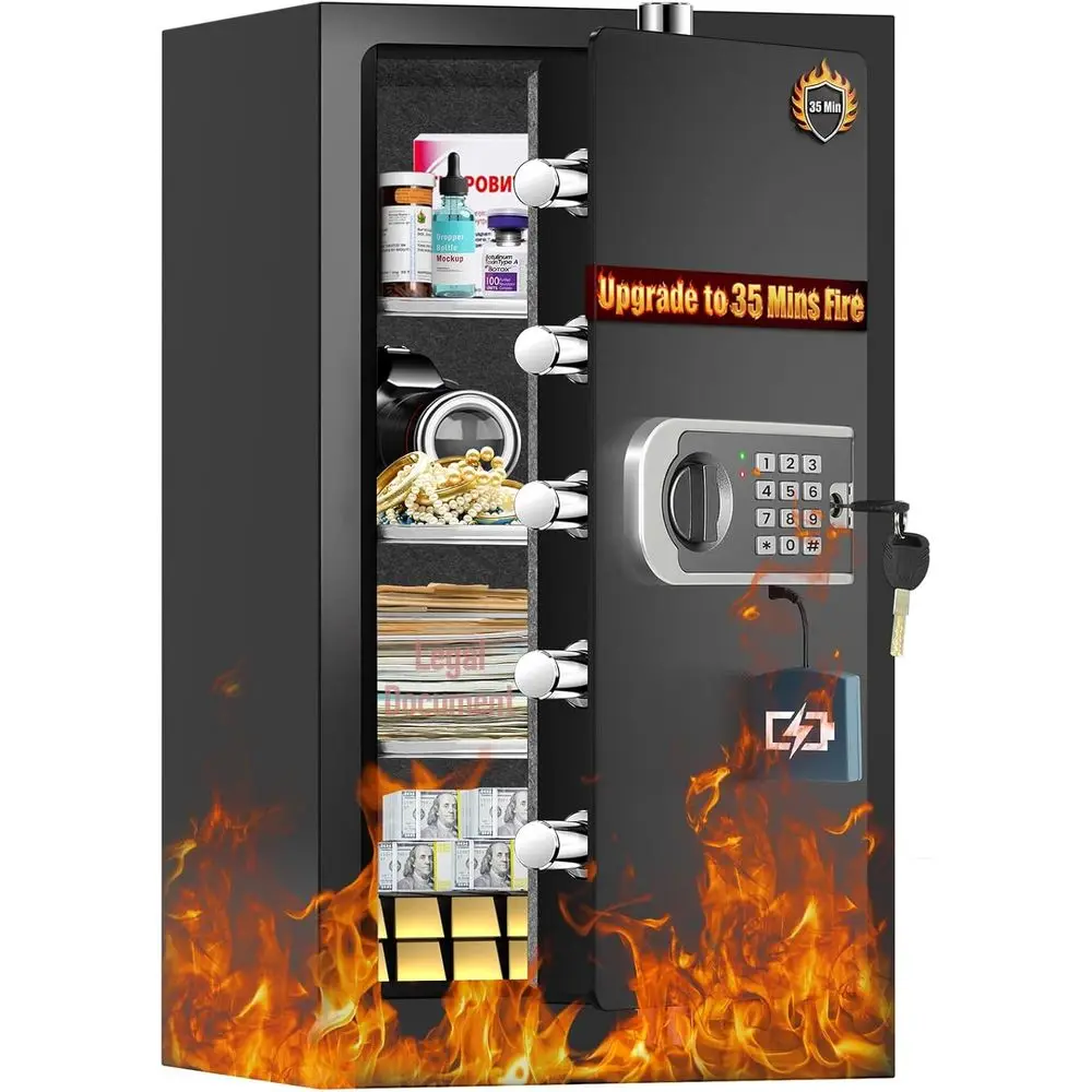 Brankas Rumah Tahan Api 35 Men - Home Security Keypad ulasan dan harga