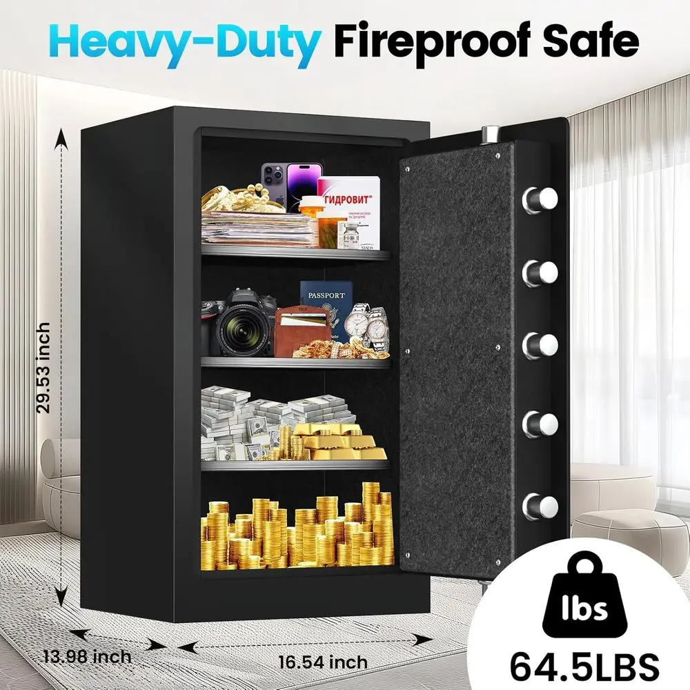 Brankas Rumah Tahan Api 35 Men - Home Security Keypad ulasan dan harga