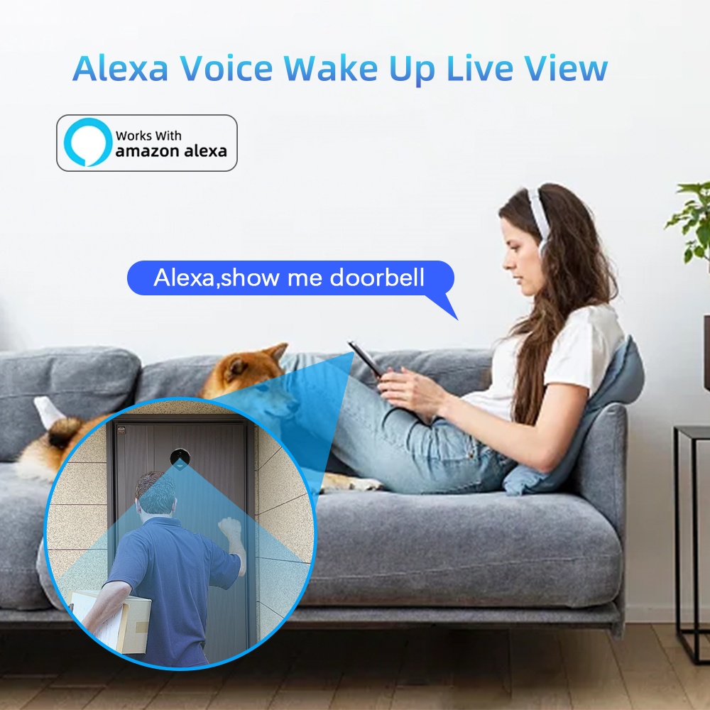 Kamera Pintu Rumah Nirkabel Sm - Home Security Ring Camera ulasan dan harga