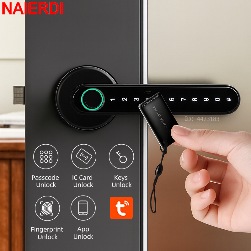 NAIERDI Kunci Pintu Sidik Jari - Home Security Keypad ulasan dan harga
