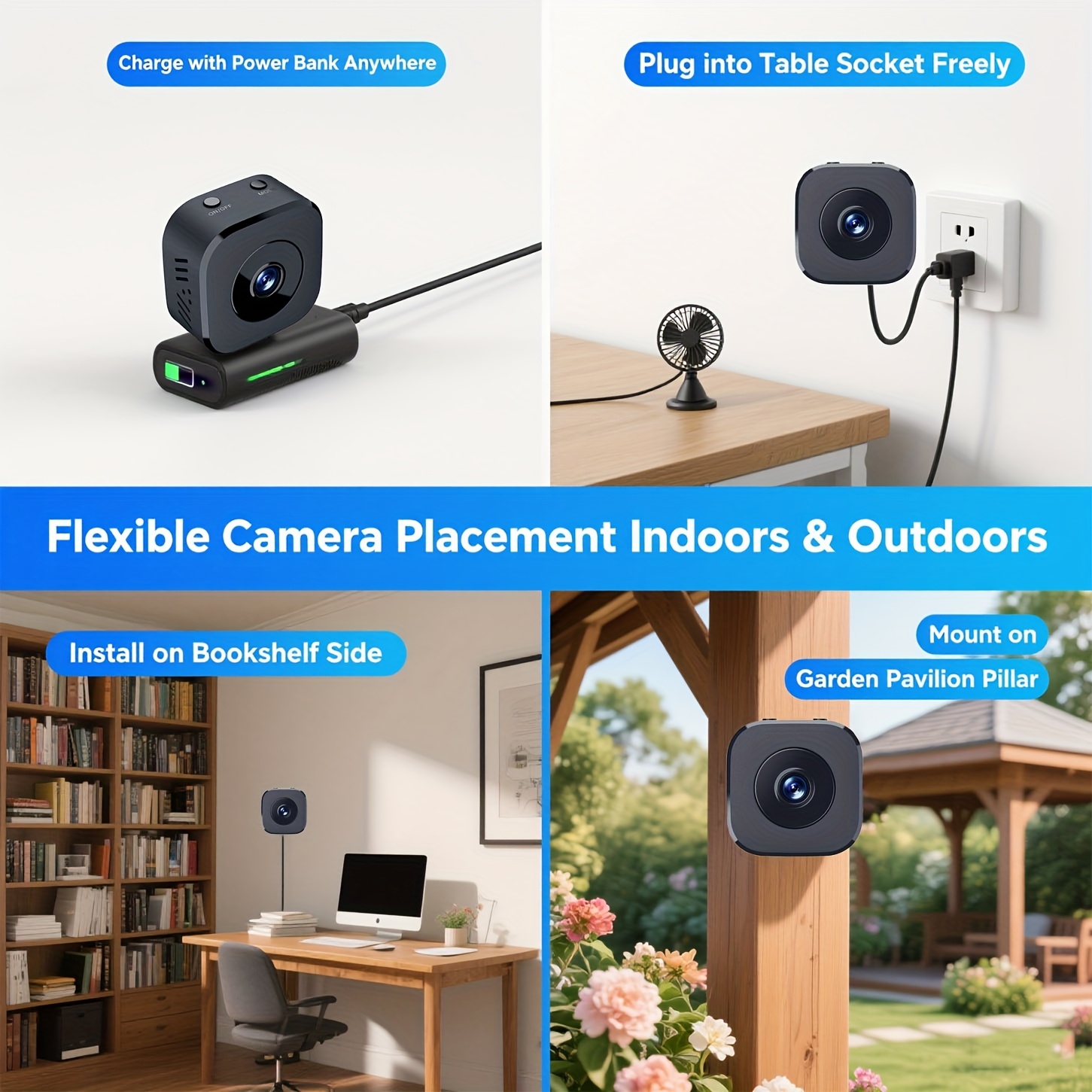 Kamera WiFi Mini HD 1080P Peng - Home Security Wireless ulasan dan harga