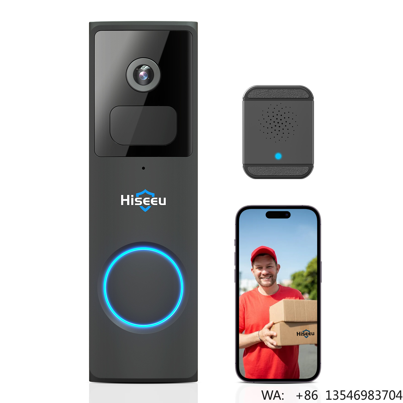 Kamera Pintu Rumah Hiseeu 1080 - Home Security Ring Camera ulasan dan harga
