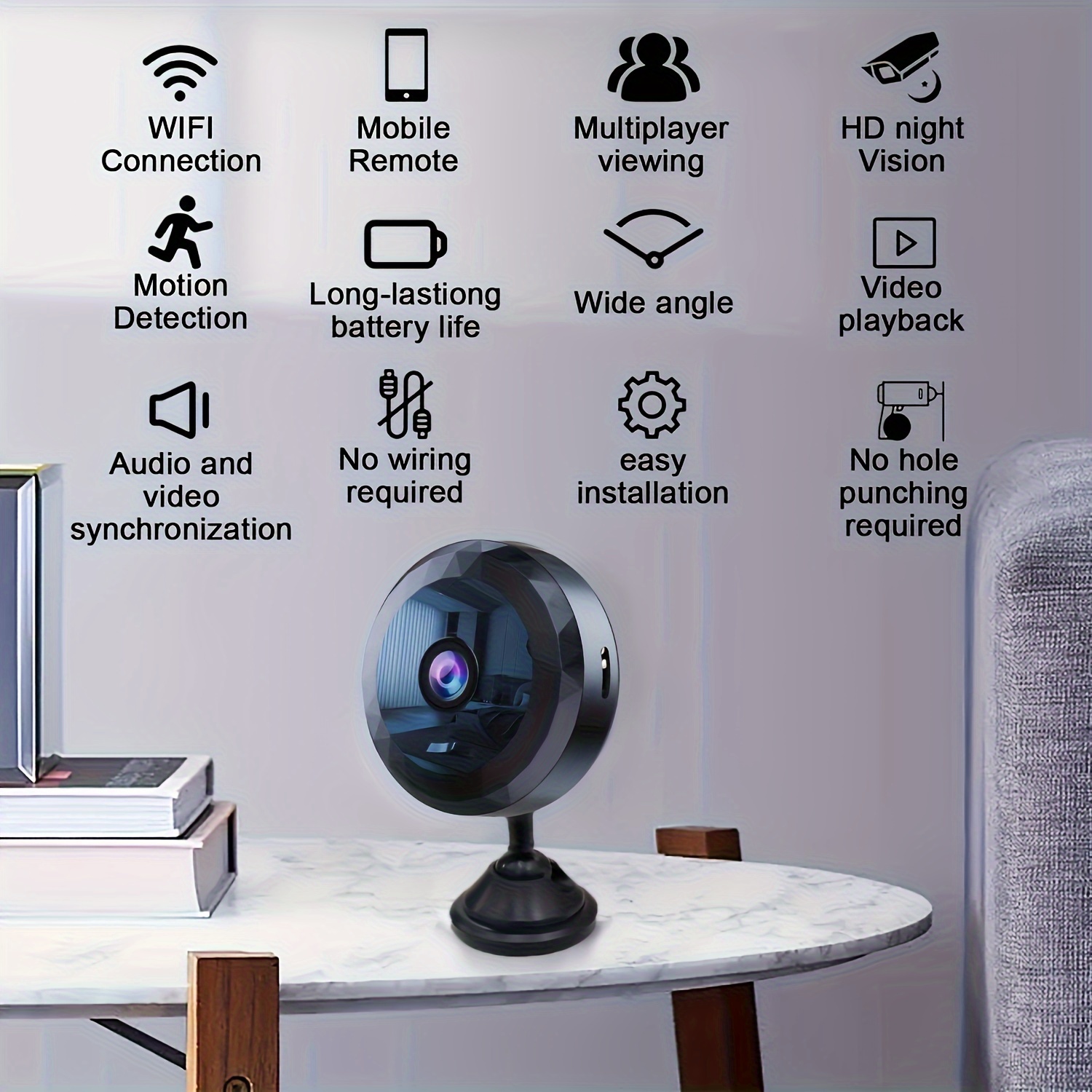 Kamera keamanan WiFi Mini nirk - Home Security Hidden Cameras ulasan dan harga