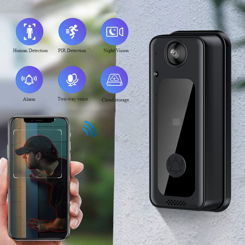 Bel Pintu Nirkabel Wifi Video  - Home Security Ring Camera ulasan dan harga