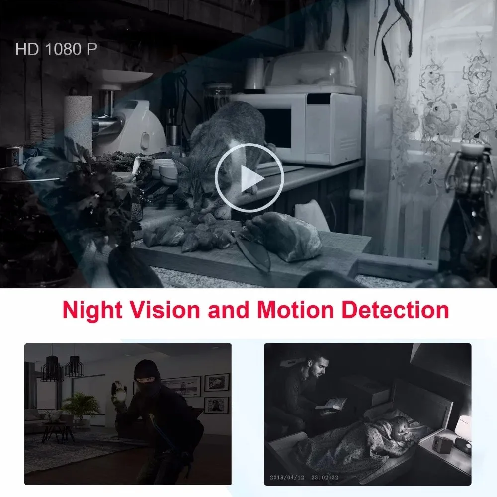 Kamera Mini bodi portabel 1080 - Home Security Hidden Cameras ulasan dan harga