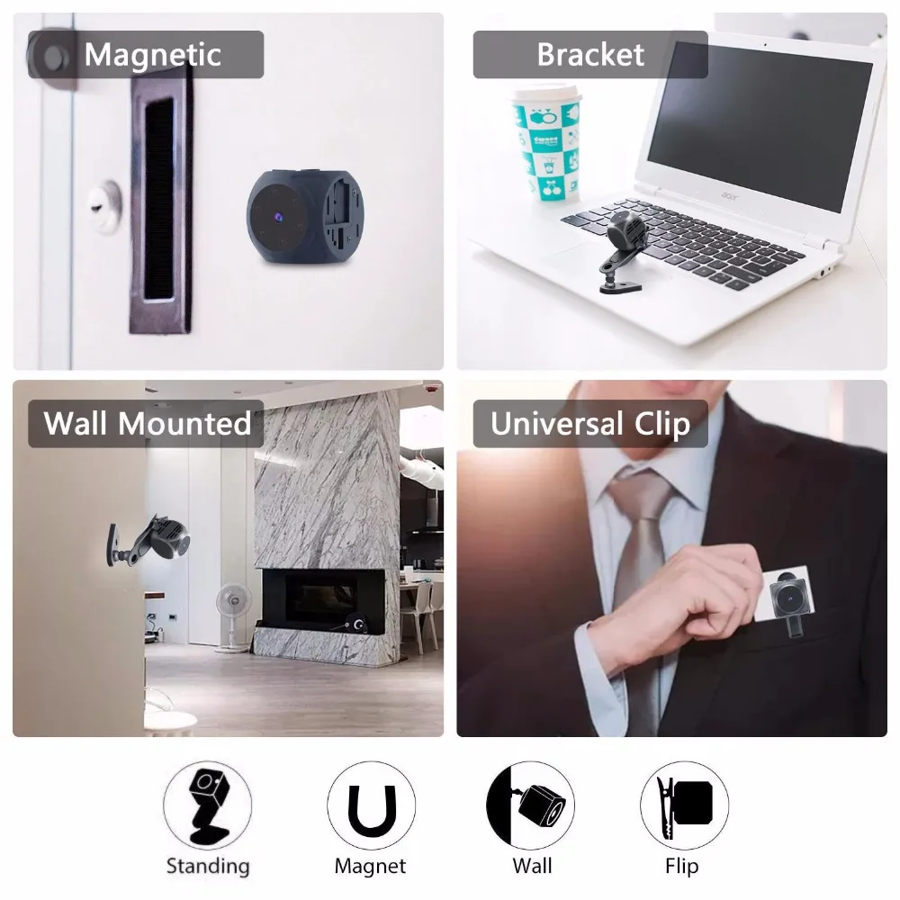 Kamera Mini bodi portabel 1080 - Home Security Hidden Cameras ulasan dan harga